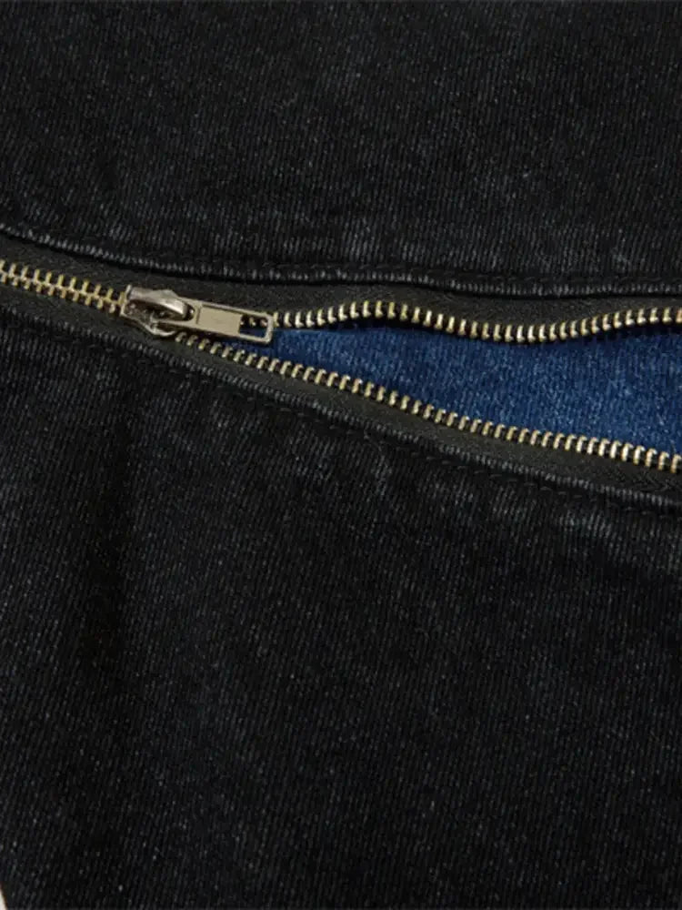 Men's Zip Detail Loose Fit Jeans