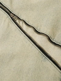 Men's Zip Detail Loose Fit Jeans