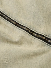 Men's Zip Detail Loose Fit Jeans