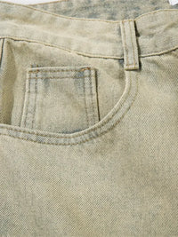 Men's Zip Detail Loose Fit Jeans