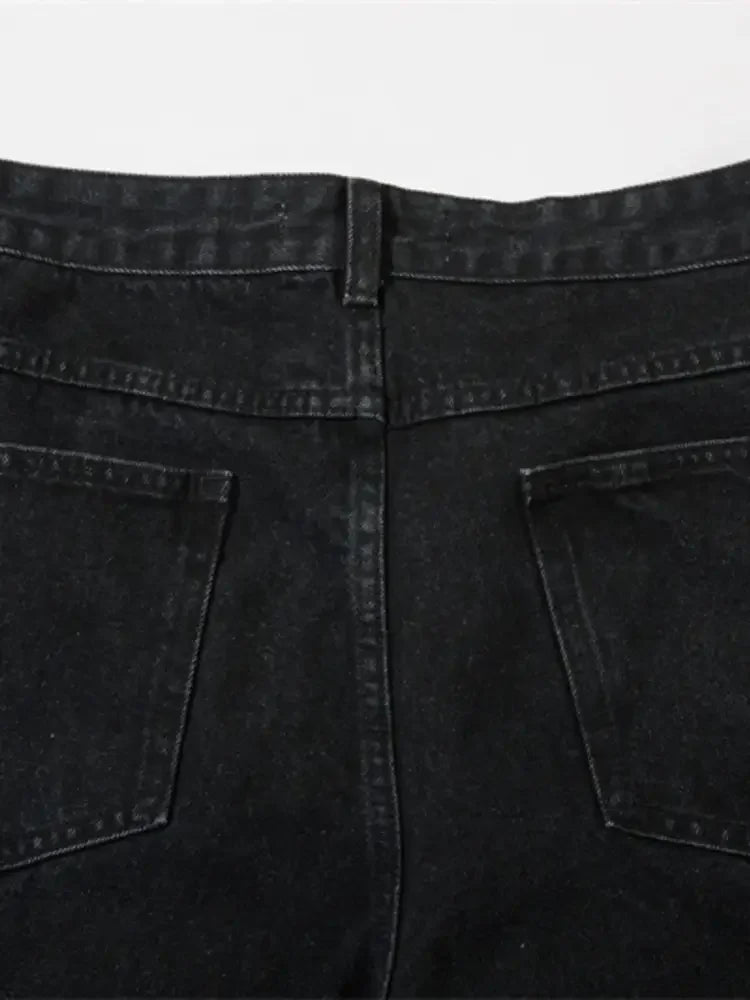 Men's Zip Detail Loose Fit Jeans