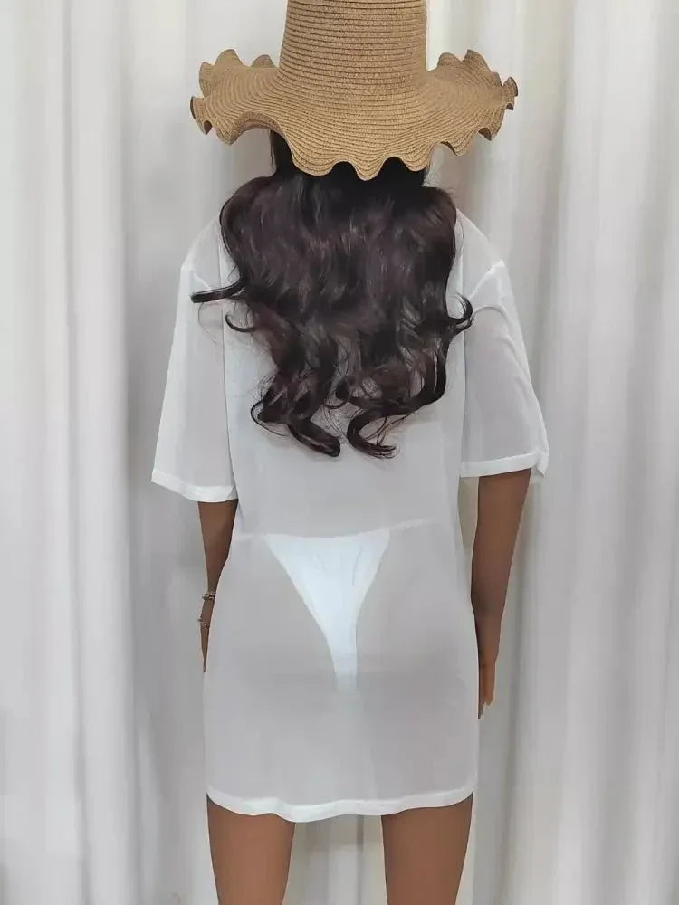 Mesh Boat Neck Half Sleeve Cover Up - Update AvenueFestival VibesTrendsi1001006956244491001006956244496466032d - 65be - 4ee7 - 8faa - 286fb898aa4f - MaxWhite