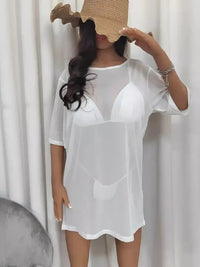 Mesh Boat Neck Half Sleeve Cover Up - Update AvenueFestival VibesTrendsi10010069562444910010069562444919481fe8 - ef6b - 40e4 - 9899 - d44401a5cc99 - MaxWhite