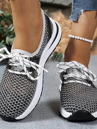 Mesh Breathable Lace Up Athletic - Update AvenueTrendsi100600441133668100600441133668Mesh Breathable Lace Up AthleticBlack
