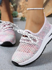 Mesh Breathable Lace Up Athletic - Update AvenueTrendsi100600441135428100600441135428Mesh Breathable Lace Up AthleticPink