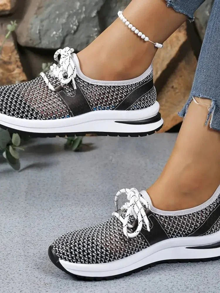 Mesh Breathable Lace Up Athletic - Update AvenueTrendsi100600441135428100600441135428Mesh Breathable Lace Up AthleticPink