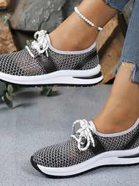 Mesh Breathable Lace Up Athletic - Update AvenueTrendsi100600441135428100600441135428Mesh Breathable Lace Up AthleticPink