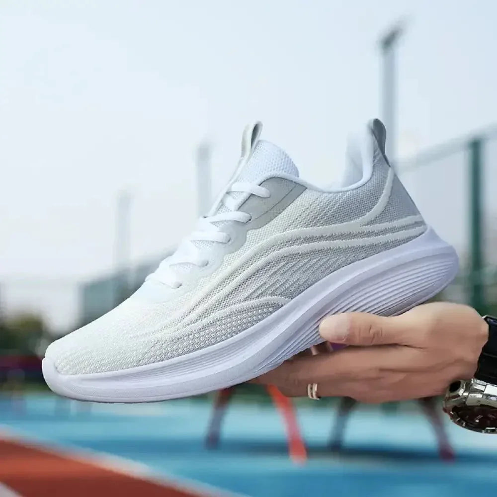 Mesh Breathable Lace Up Athletic - Update AvenueTrendsi100600458765883100600458765883Mesh Breathable Lace Up AthleticLight Gray