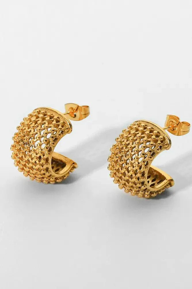 Mesh Half Hoop Earrings - Update AvenueFestival VibesTrendsi101300605565766101300605565766cd49dbcd7796458691ef8eec37551e0d - MaxGold