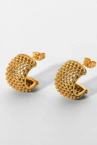 Mesh Half Hoop Earrings - Update AvenueFestival VibesTrendsi101300605565766101300605565766cd49dbcd7796458691ef8eec37551e0d - MaxGold