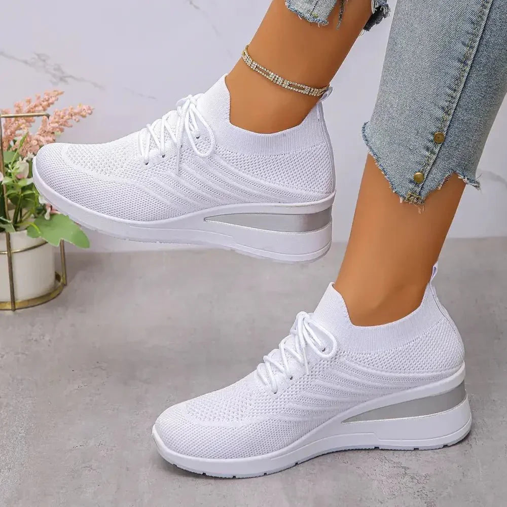Mesh Lace Up Wedge Athletic - Update AvenueTrendsi100600252911612100600252911612Mesh Lace Up Wedge AthleticWhite