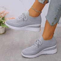 Mesh Lace Up Wedge Athletic - Update AvenueTrendsi100600252913650100600252913650Mesh Lace Up Wedge AthleticGray