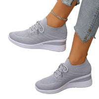 Mesh Lace Up Wedge Athletic - Update AvenueTrendsi100600252913802100600252913802Mesh Lace Up Wedge AthleticBlack