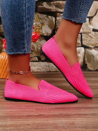 Mesh Point Toe Flat Slip-Ons