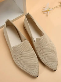 Mesh Point Toe Flat Slip-Ons