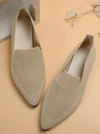 Mesh Point Toe Flat Slip-Ons