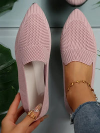 Mesh Point Toe Flat Slip-Ons