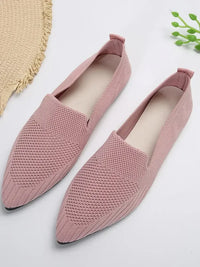 Mesh Point Toe Flat Slip-Ons
