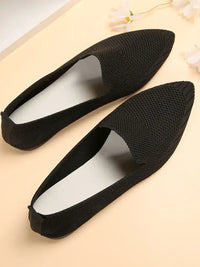 Mesh Point Toe Flat Slip-Ons
