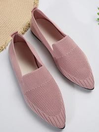 Mesh Point Toe Flat Slip-Ons