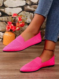 Mesh Point Toe Flat Slip-Ons