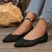 Mesh Point Toe Flat Slip - Ons - Update AvenueTrendsi100600680433865100600680433865Mesh Point Toe Flat Slip - OnsBlack