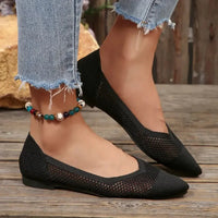 Mesh Point Toe Flat Slip - Ons - Update AvenueTrendsi100600680433865100600680433865Mesh Point Toe Flat Slip - OnsBlack