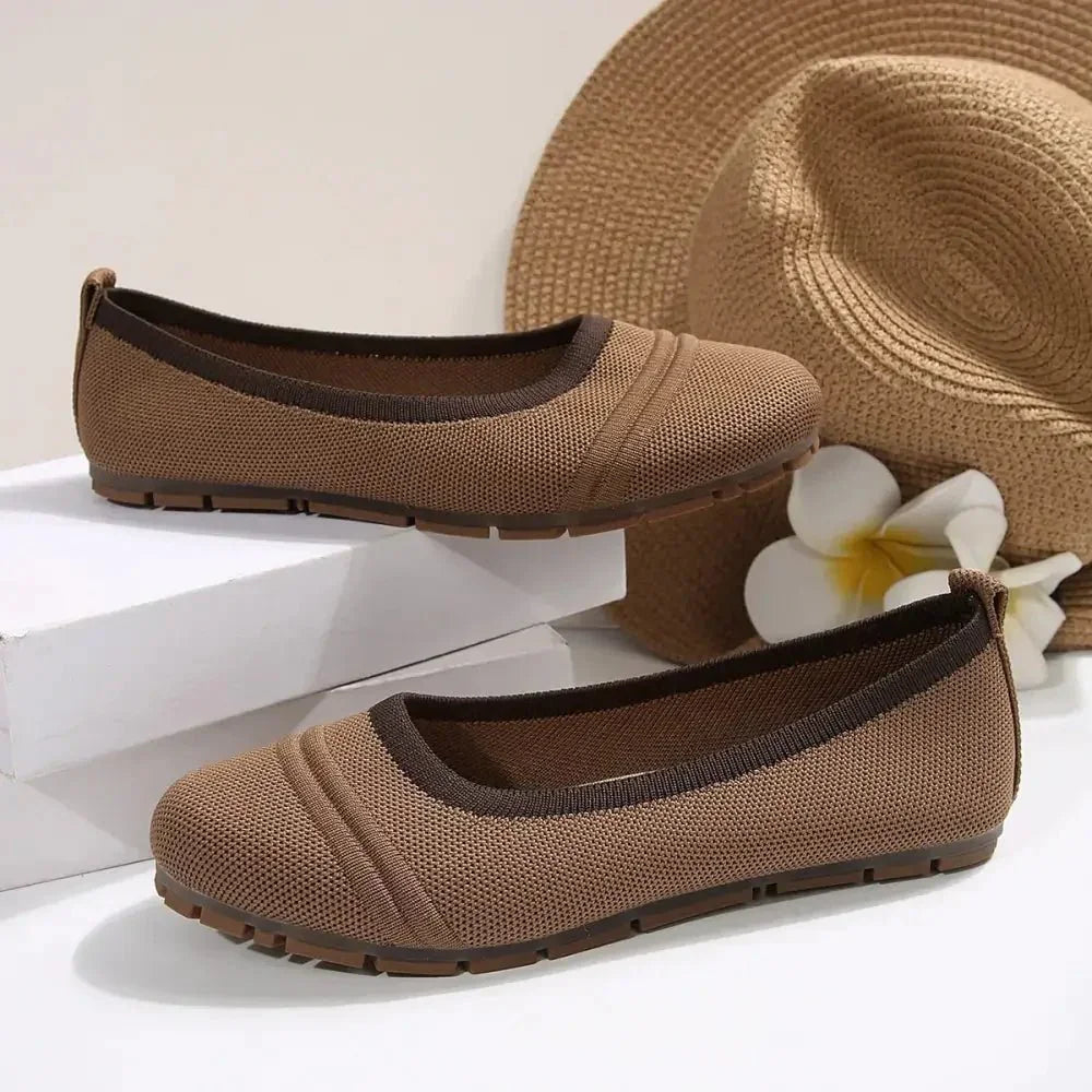 Mesh Round Toe Flat Slip - Ons - Update AvenueTrendsi100600162467555100600162467555Mesh Round Toe Flat Slip - OnsBrown