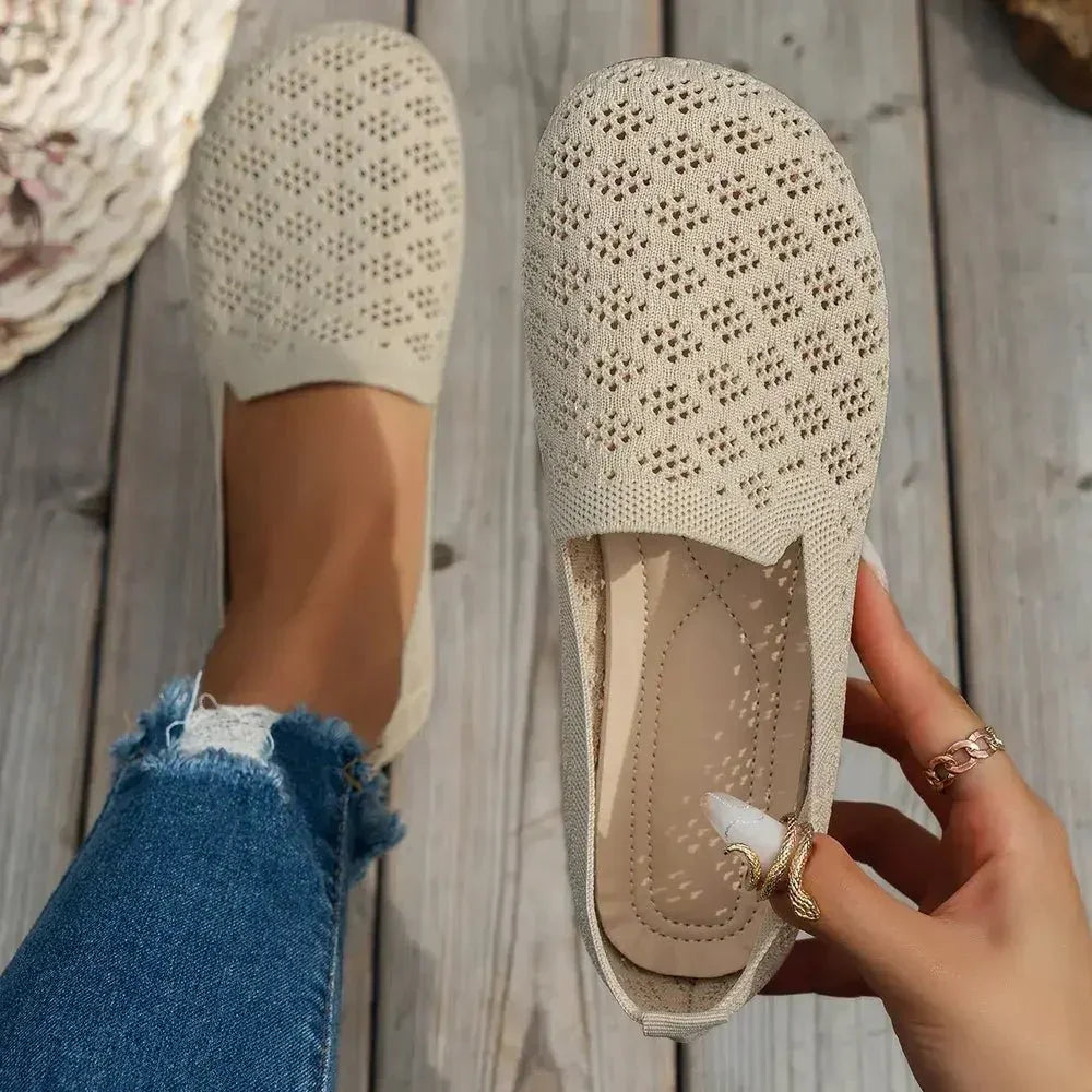 Mesh Round Toe Flat Slip - Ons - Update AvenueTrendsi100600476721573100600476721573Mesh Round Toe Flat Slip - OnsBeige