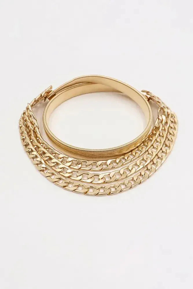 Metal Triple - Layered Chain Belt - Update AvenueTrendsi100100853590884100100853590884Metal Triple - Layered Chain BeltGold