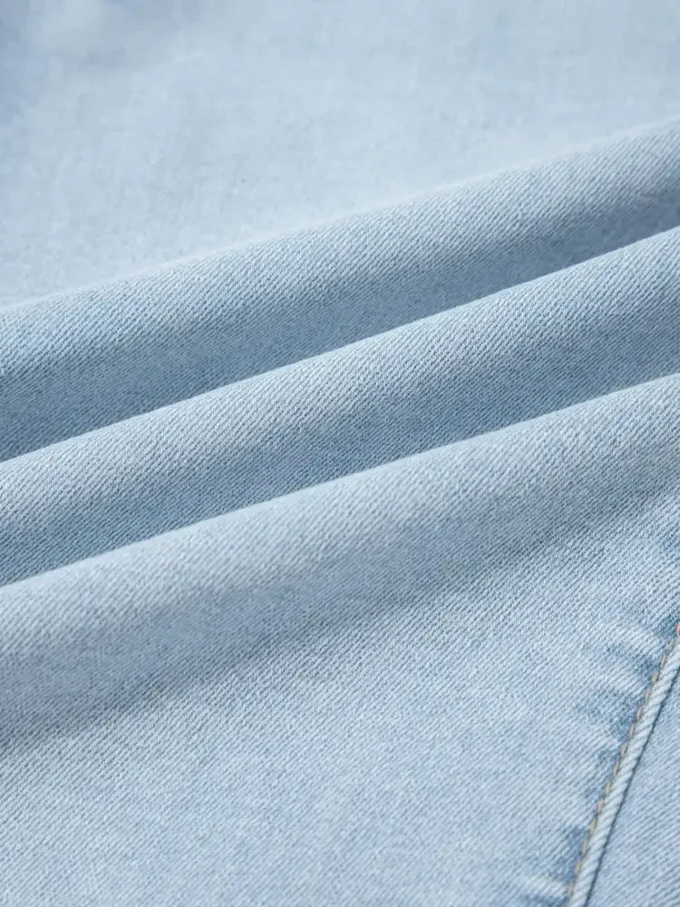 Mid Rise Ankle-Length Distressed Skinny Jeans