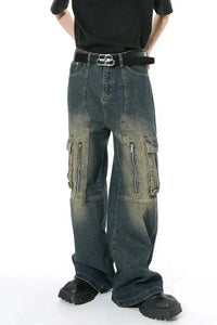 Mid Rise Jeans with Cargo Pockets - Update AvenueTrendsi100400738355588100400738355588Mid Rise Jeans with Cargo PocketsDark
