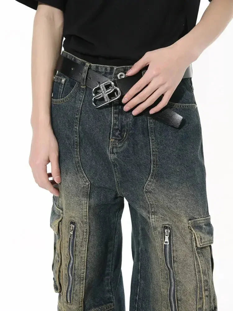 Mid Rise Jeans with Cargo Pockets - Update AvenueTrendsi100400738355588100400738355588Mid Rise Jeans with Cargo PocketsDark