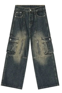 Mid Rise Jeans with Cargo Pockets - Update AvenueTrendsi100400738355588100400738355588Mid Rise Jeans with Cargo PocketsDark