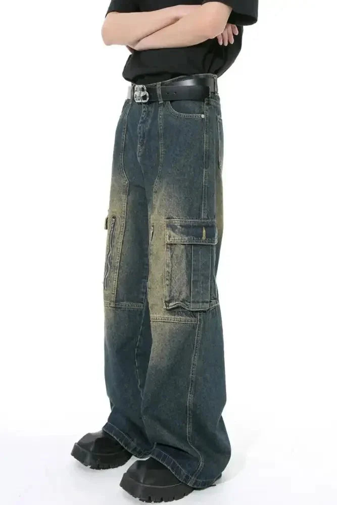 Mid Rise Jeans with Cargo Pockets - Update AvenueTrendsi100400738355588100400738355588Mid Rise Jeans with Cargo PocketsDark