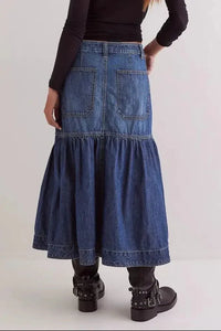 Midi Denim Skirt with Pockets - Update AvenueDenim Dresses & SkirtsTrendsi1001007529499601001007529499608eee3d76 - abb3 - 4cb3 - 80b4 - 37be177b32be - MaxDark