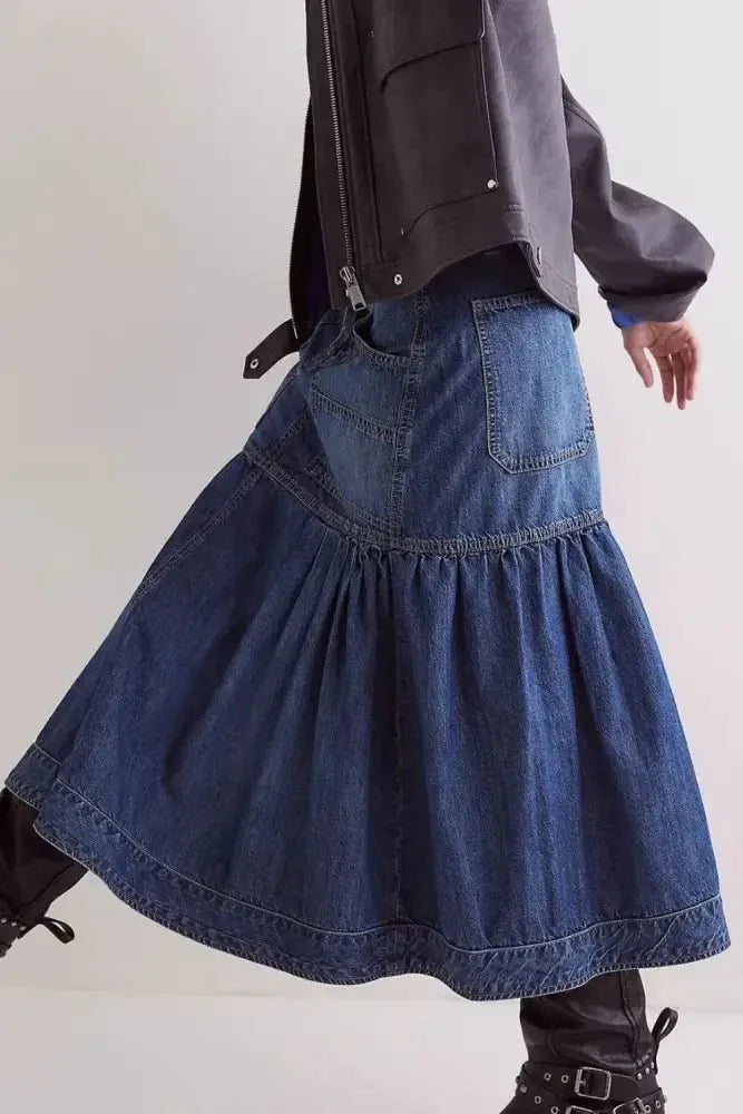 Midi Denim Skirt with Pockets - Update AvenueDenim Dresses & SkirtsTrendsi100100752949960100100752949960b94e9aea - 225c - 4888 - 9689 - 2bfbb34d43b5 - MaxDark