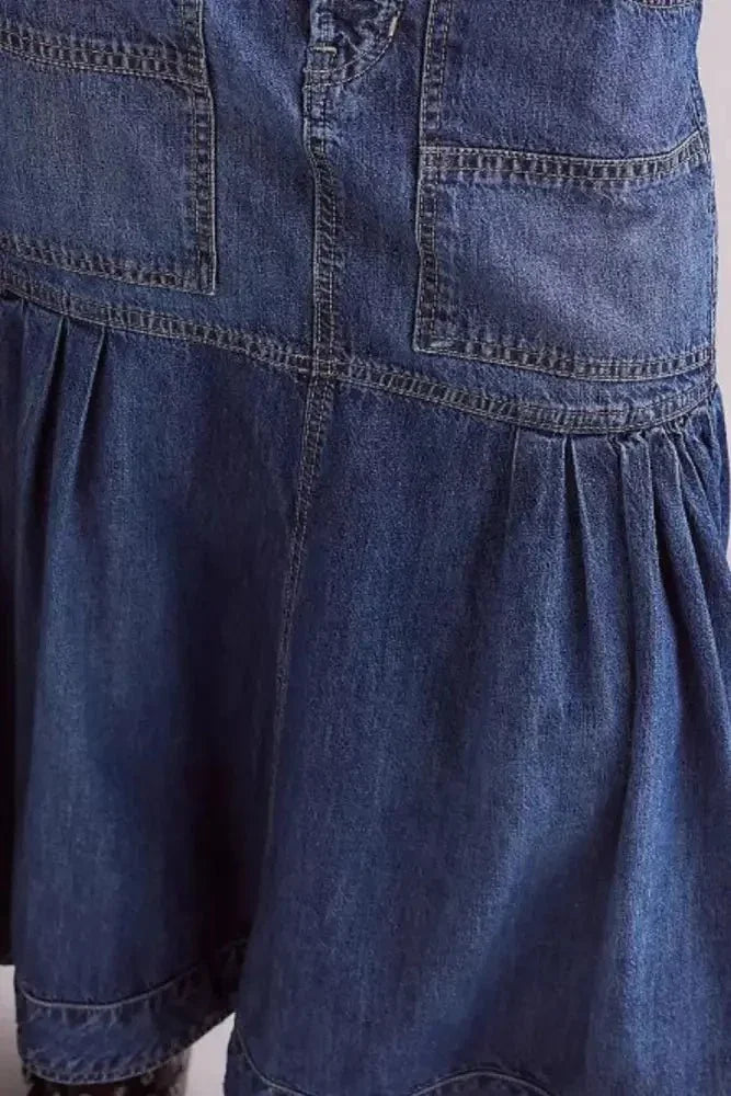 Midi Denim Skirt with Pockets - Update AvenueDenim Dresses & SkirtsTrendsi100100752949960100100752949960b3251eb9 - 0e4d - 4a7c - 9c70 - a8c138e418e7 - MaxDark