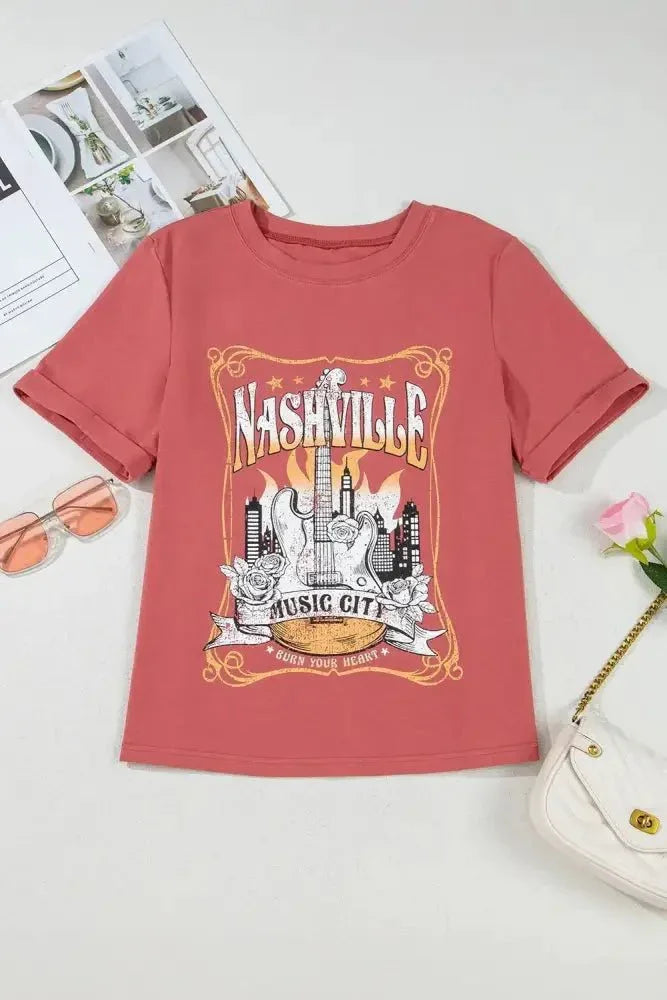 Mineral Nashville Music City Graphic Retro T-Shirt - Update AvenueT-ShirtsTrendsi10010037555958910010037555958997264032 - 4ef7 - 4230 - b212 - 5a4a64fad375 - Max - OriginBurnt Coral