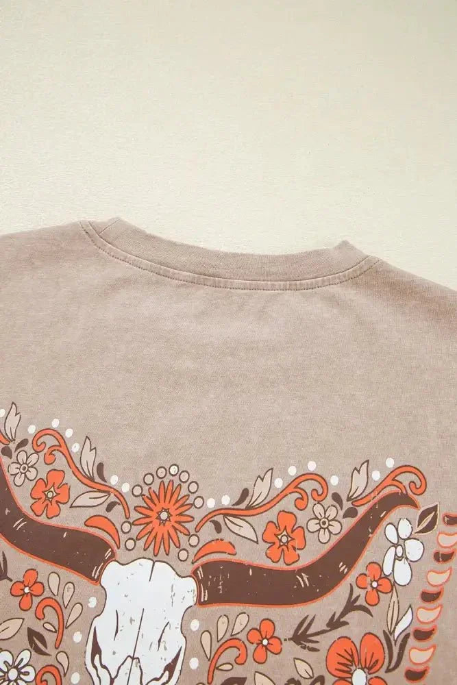 Mineral Wash Floral Steer Head Printed Back Western Fashion Tee - Update AvenueT-ShirtsTrendsi1001004616373531001004616373538b52f00a - c036 - 4e67 - a00d - 188d015a3cc3 - Max - OriginDust Storm