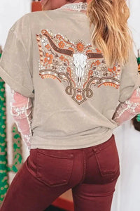 Mineral Wash Floral Steer Head Printed Back Western Fashion Tee - Update AvenueT-ShirtsTrendsi100100461637353100100461637353997b5a02 - 21fc - 401d - 9760 - 4f4c0bb2ad8e - Max - OriginDust Storm
