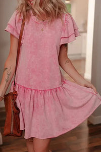 Mineral Wash Raw Edge Ruffle Mini Dress - Update AvenueEffortless Elegance: DressesTrendsi10010054693876810010054693876849e2e110 - e4b9 - 4359 - 9c43 - c2e7ac1fd909 - Max - OriginDusty Pink