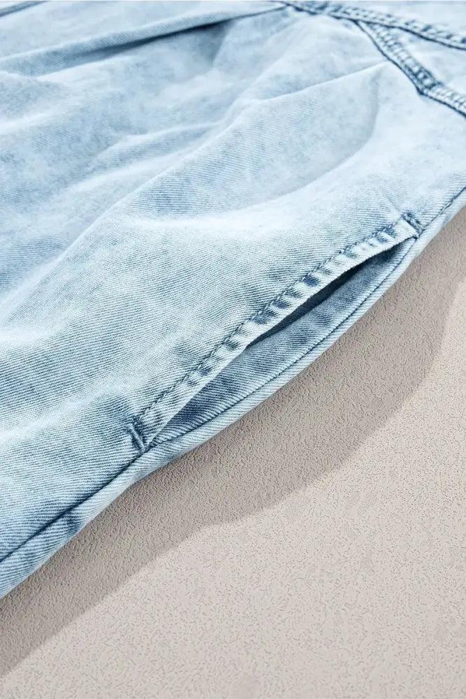 Mineral Wash Ruffle Sleeve Denim Dress - Update AvenueDenim Dresses & SkirtsTrendsi1001006649805121001006649805121713ee11 - b537 - 4df2 - 9d9e - fe009b9c696f - Max - OriginLight Blue