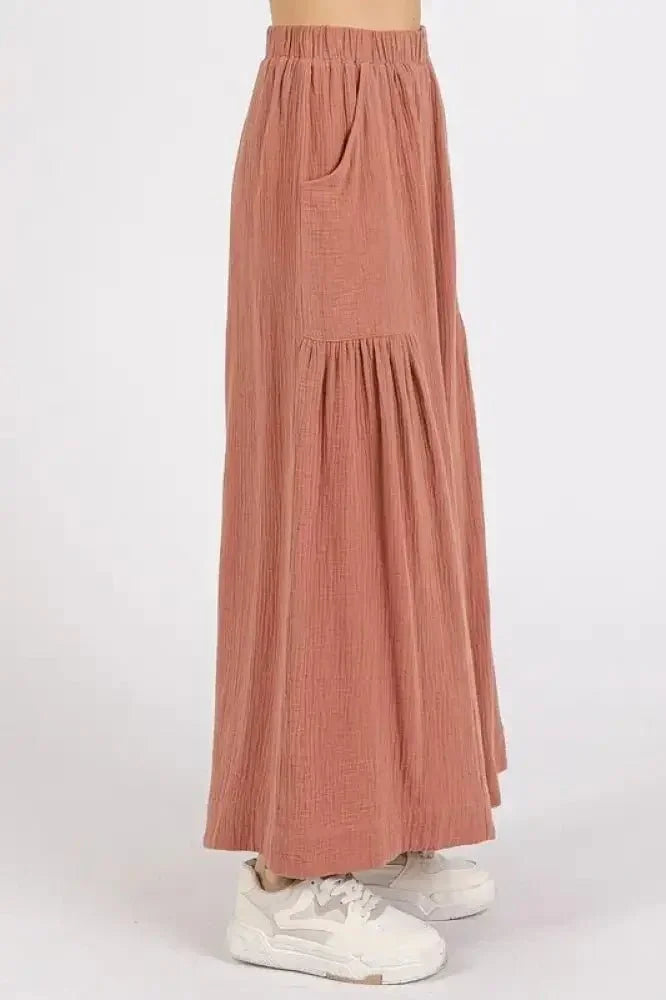 Mittoshop Gauze Elastic Waist Pleated Wide Leg Pants - Update AvenueVacation StyleTrendsi100100025191550100100025191550e517ebeb - f84a - 4563 - a67d - b3dd0c50c425 - MaxSienna