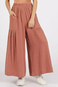 Mittoshop Gauze Elastic Waist Pleated Wide Leg Pants - Update AvenueVacation StyleTrendsi100100025191550100100025191550ccc623e6 - bdc4 - 442c - adde - 305e9319213e - MaxSienna