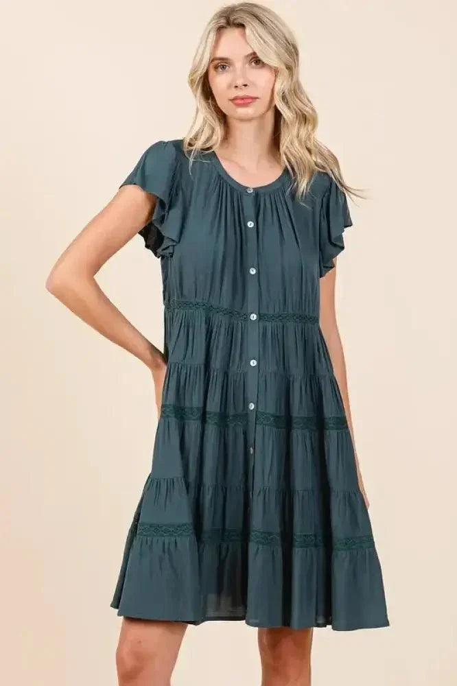 Mittoshop Lace Detail Ruffled Button Down Tiered Dress - Update AvenueVacation StyleTrendsi100100988071853100100988071853716838f4 - 12af - 4384 - 9643 - 370538e51d90 - MaxDeep Teal