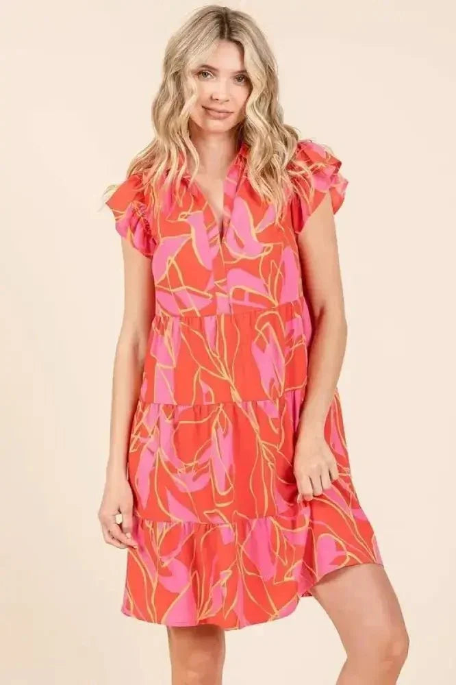 Mittoshop Leaf Print Ruffle Sleeve Tiered Mini Dress - Update AvenueVacation StyleTrendsi1001006574311411001006574311417870c56d - efca - 47ea - 9c5f - d989ecc100d9 - MaxCoral