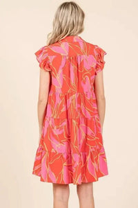 Mittoshop Leaf Print Ruffle Sleeve Tiered Mini Dress - Update AvenueVacation StyleTrendsi100100657431141100100657431141c3f379d9 - 5084 - 4e3c - 9b59 - bca68bc0b879 - MaxCoral