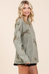 Mittoshop Mineral Wash Cheetah Print Long Sleeve Top - Update AvenueT-ShirtsTrendsi100100751611489100100751611489ebb1088d1bb442e7b67cb56b82de91c0 - Max - OriginSAGE