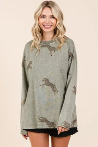 Mittoshop Mineral Wash Cheetah Print Long Sleeve Top - Update AvenueT-ShirtsTrendsi100100751611489100100751611489e1bd873ec5924016a319ca8a170618ce - Max - OriginSAGE